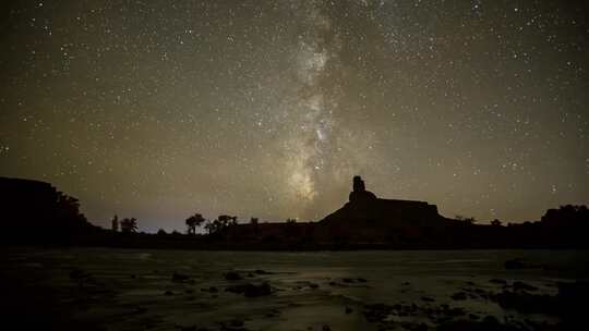 星空银河延时摄影