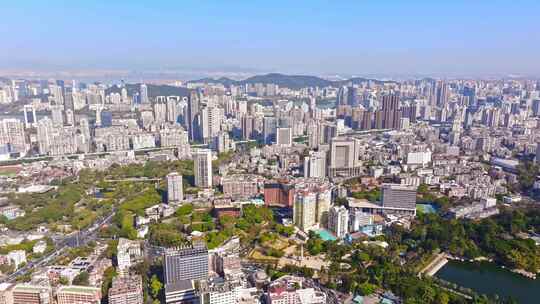 厦门 福建 思明区 大全景 俯瞰思明区