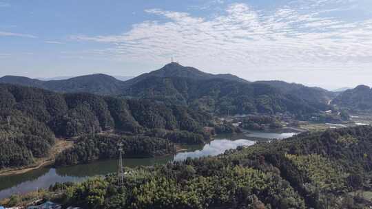 祖国大好河山青山绿水风景航拍图