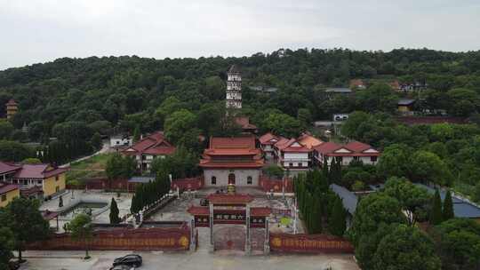 航拍江西九江庐山西林寺