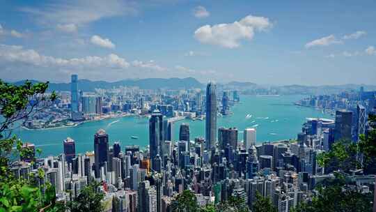 【正版素材】香港大景全景大气俯拍