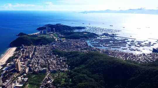 广东阳江海陵岛旅游风光航拍