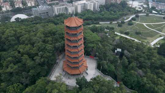 深圳光明区红花山公园明和塔近景