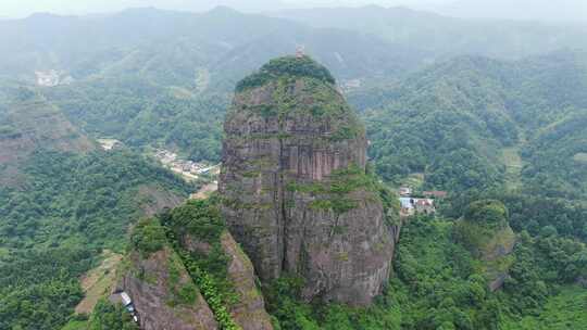 旅游景区湖南通道独岩公园航拍