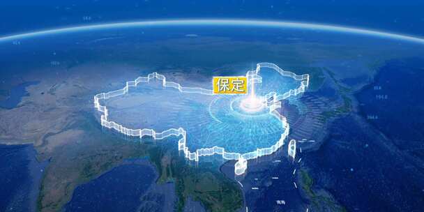 地球俯冲定位地图辐射中国保定