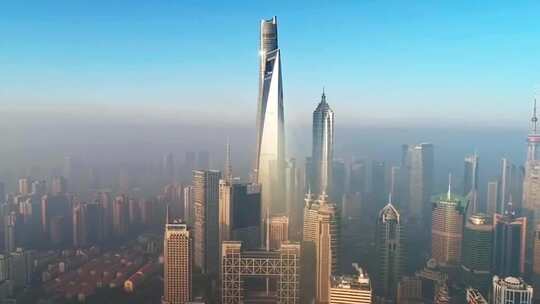 上海 繁华建筑 4k航拍