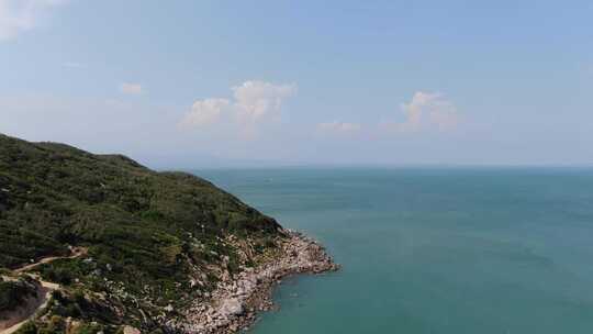 广东汕头航拍南澳岛海滩风景