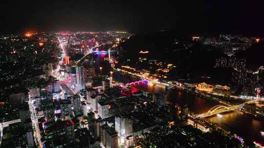 甘肃兰州城市夜景