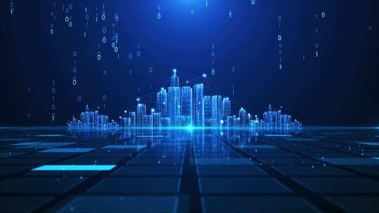 科技感数字城市景观