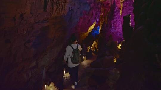 高清四川乐山四溪沟溶洞唯美自然风光