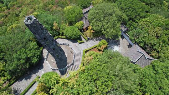 中式传统古建筑天马山宝塔