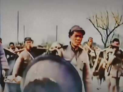 抗日战争 川军行军