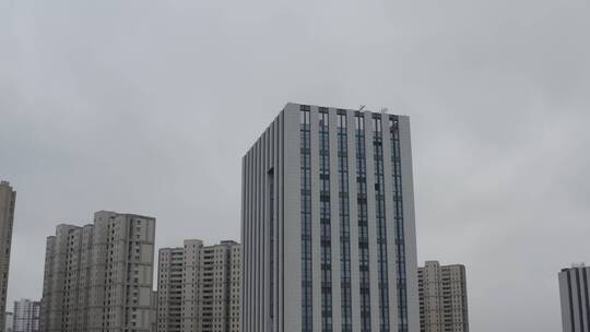 南京浦口科创广场航拍大楼风景