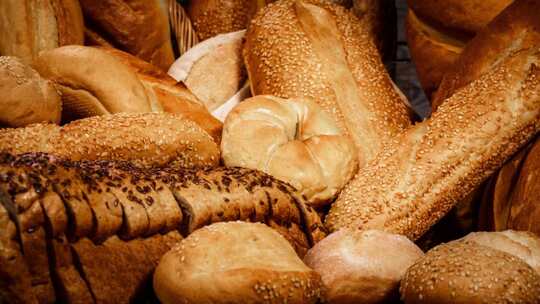 面包面包微距面食西餐主食烘焙焙烤面粉发酵