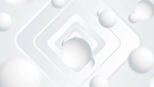 艺术抽象   唯美简约白色小球浮动背景