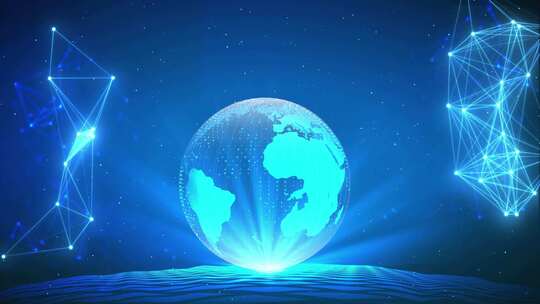 全球数据地球信息传递科技信息