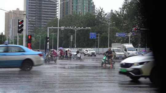 雨天 下雨 城市风光 写意 台风 雨中景色