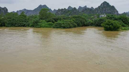 河流洪水洪涝水患防洪