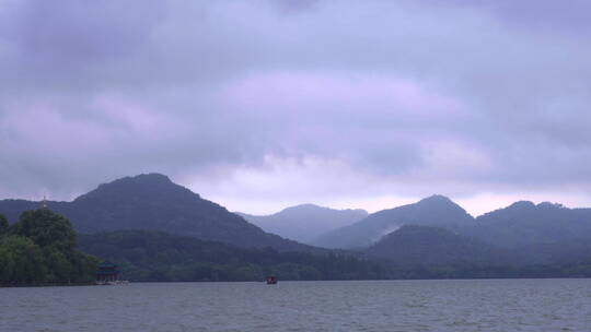 江南 杭州山川 自然风景 桥 西湖 建筑 水墨