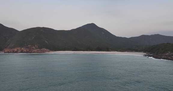 香港西贡区咸田湾清晨航拍