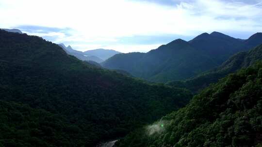 航拍中国福建武夷山美丽风景