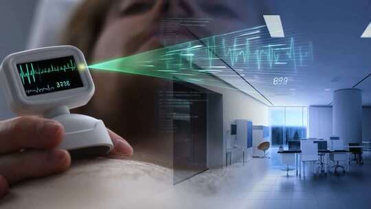 手持医疗设备监测画面