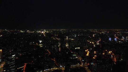 上海外滩黄浦区黄浦江东方明珠夜全景夜景4K