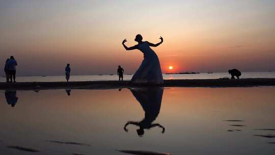 烟台地标航拍延时