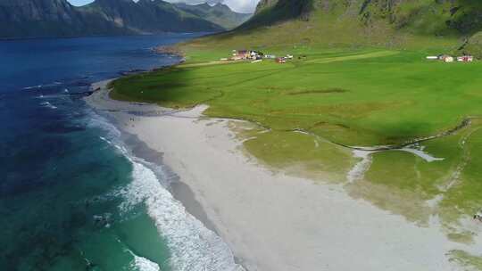 航拍海滩风景