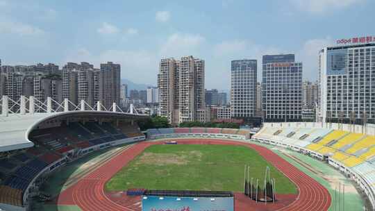 福建莆田市体育中心航拍