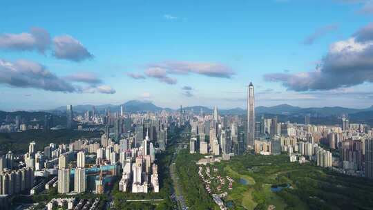 深圳市福田中心区航拍