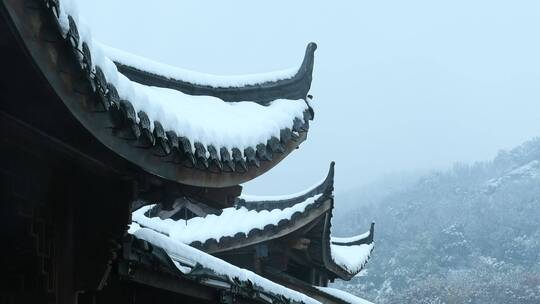 杭州西湖风景区雪景视频素材模板下载