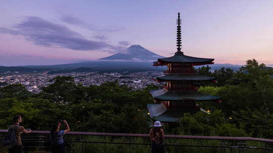 富士山 日落 延时 2-R5 Fuji Mt Sunset