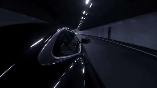汽车隧道行驶