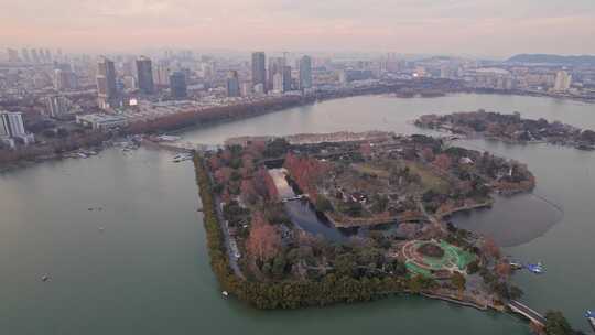 南京玄武湖公园视频素材模板下载