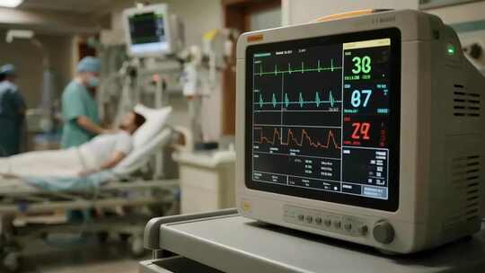 医生节医院监护仪生命体征医疗健康视频