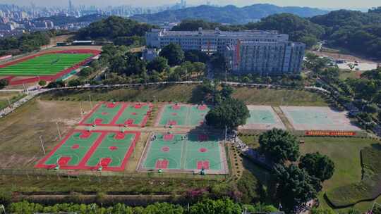 航拍福州大学铜盘校区