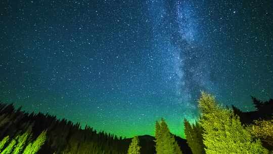 星空银河夜晚天文自然美景夜晚繁星