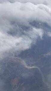 飞机上航拍 俯瞰雪山 藏区大气_1644