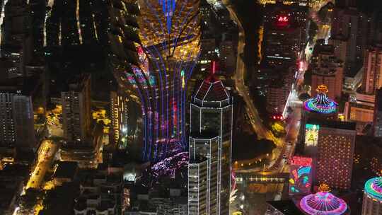 澳门葡京酒店夜景