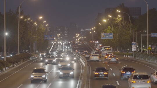 城市夜景 街道夜景