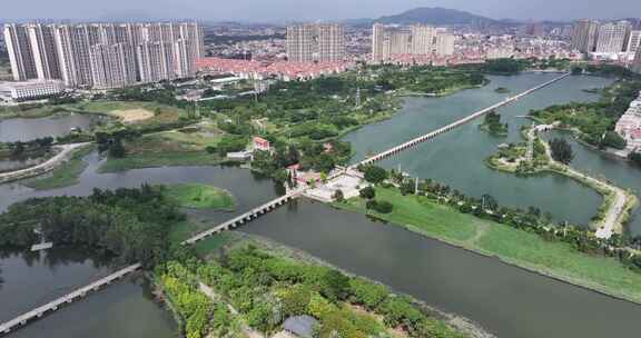 晋江安平桥旅游景区航拍