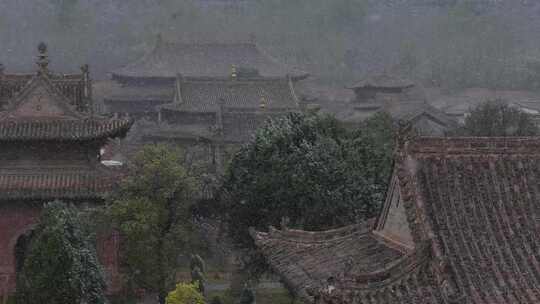 瞿昙寺 瞿昙寺雪景 高原小故宫