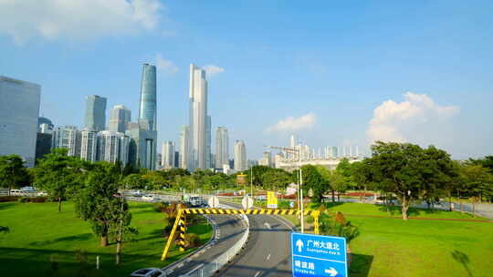 广州珠江新城高楼建筑群