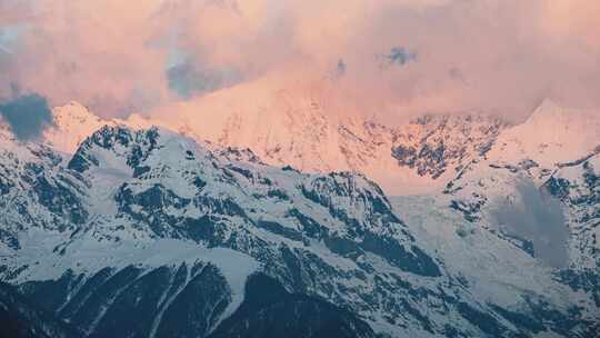 雪山云海延时摄影合集