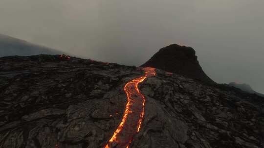 火山，熔岩，火山，喷发