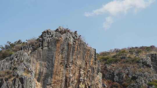 云南大理宾川观音箐悬空寺航拍