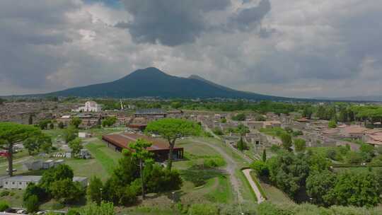 庞贝，古城，遗址，维苏威火山