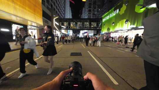香港摄影师扫街第一视角