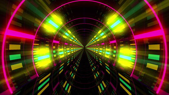 时光空间快速穿梭时间隧道视频vj背景素材3